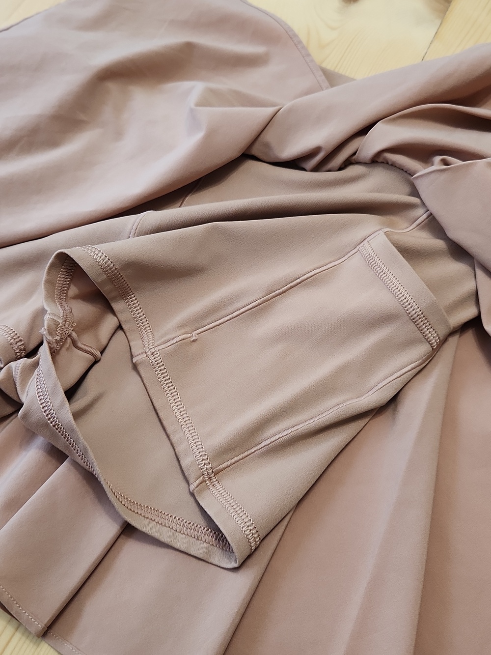 aerie Tan Pleated Mini Skirt - Picture 5 of 14